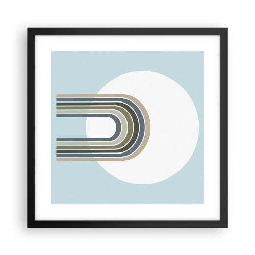 Poster in een zwarte lijst - Onweerstaanbare aantrekkingskracht - 40x40 cm