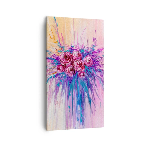 Schilderen op canvas - Rozenfontein - 45x80 cm