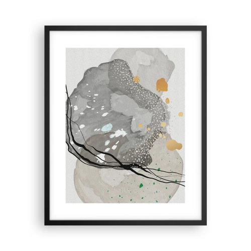 Poster in een zwarte lijst - Organische compositie - 40x50 cm