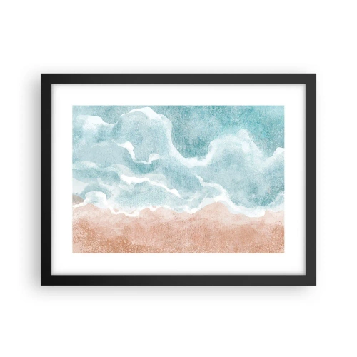 Poster in een zwarte lijst - Wolkenabstractie - 40x30 cm