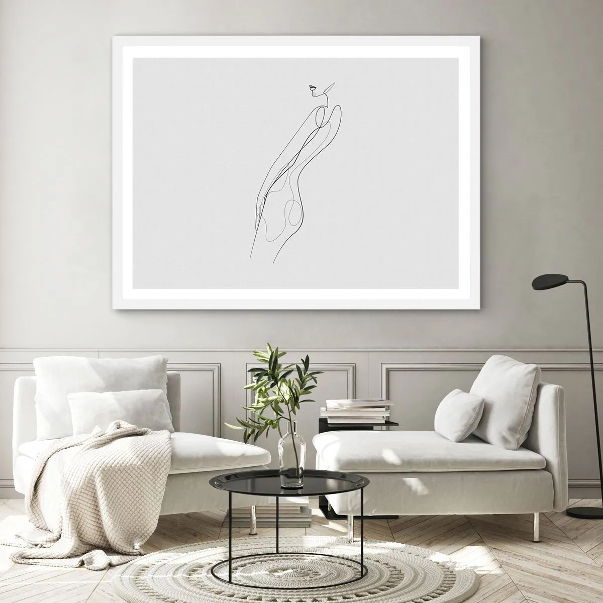 Poster in een witte lijst - Gewoon een belofte - 91x61 cm