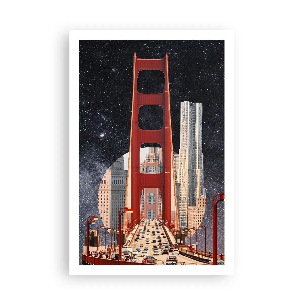 Poster - Altijd in het centrum - 61x91 cm