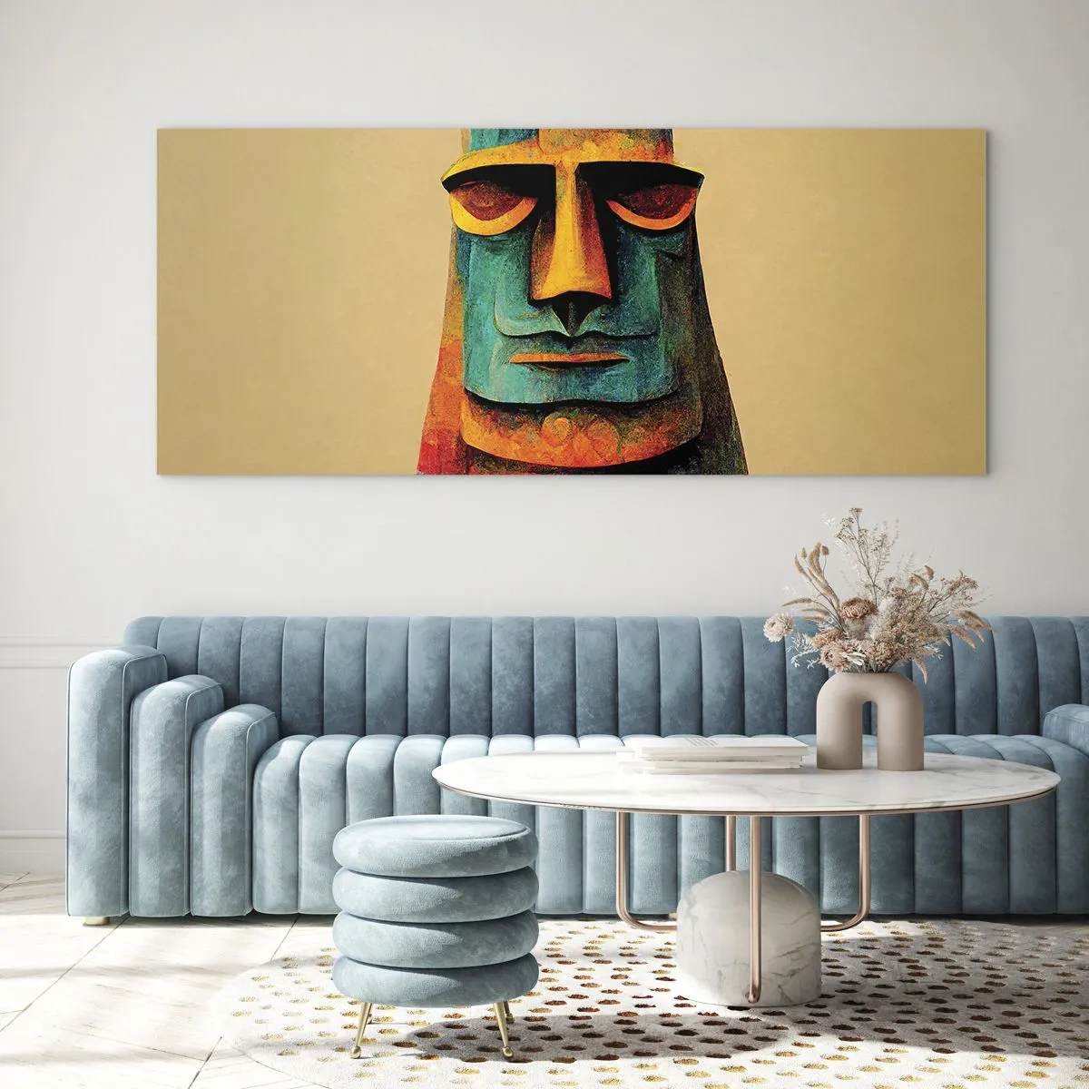 Schilderen op glas - Statig, toch lief - 120x50 cm