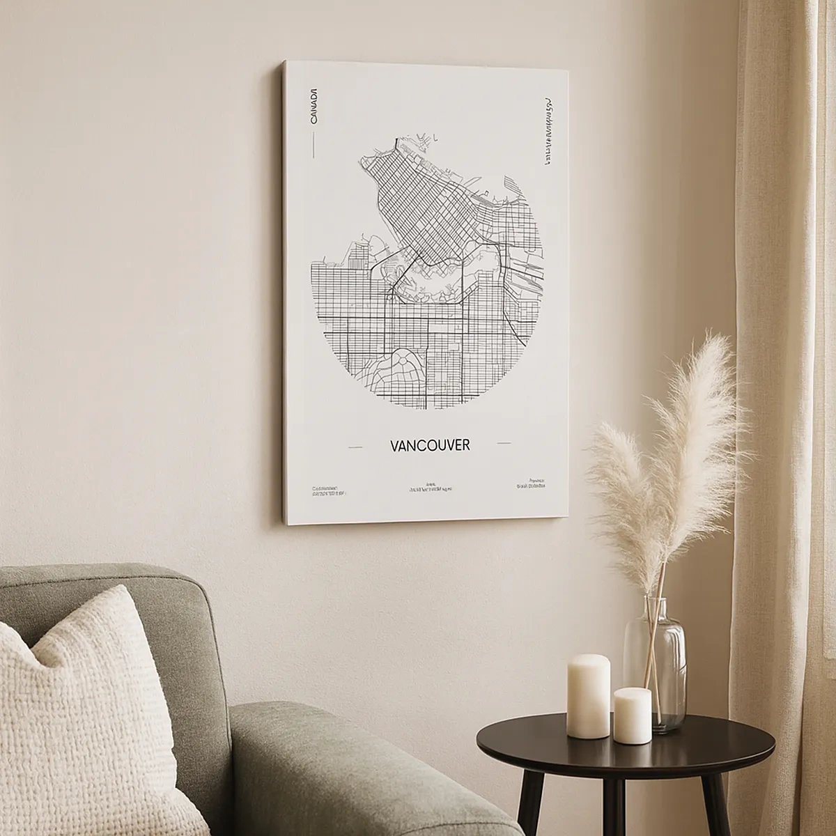 Schilderen op canvas - Anatomie van Vancouver - 50x70 cm