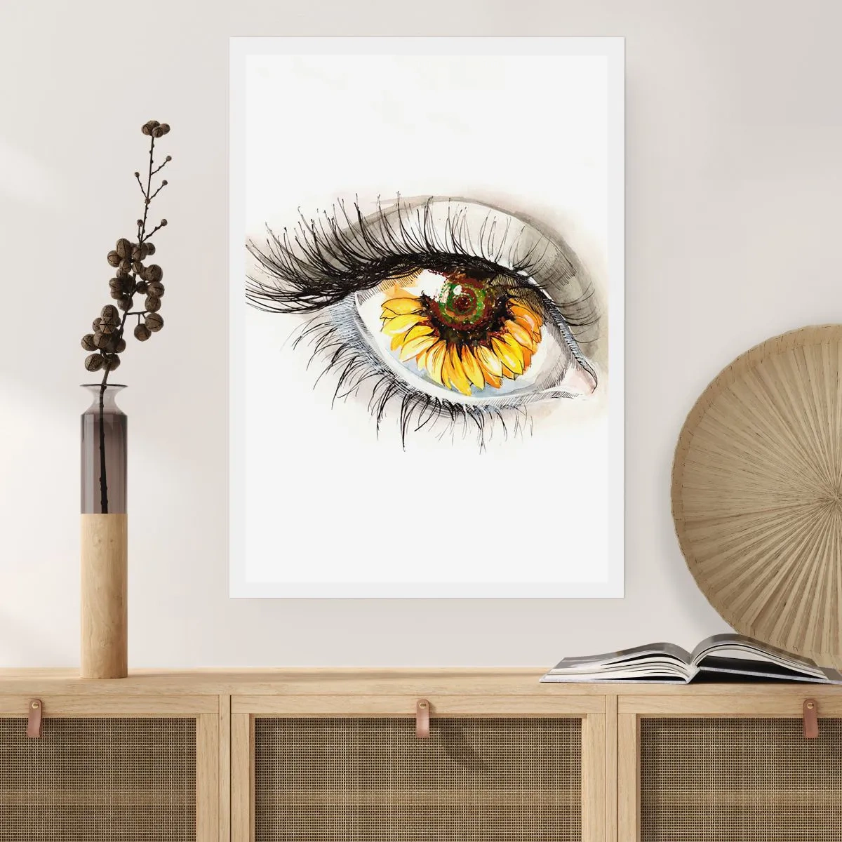 Poster - Een look zo warm als de zomer - 30x40 cm