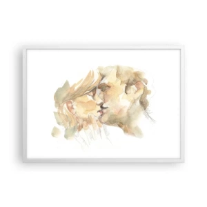 Poster in een witte lijst - De helft gevonden? - 70x50 cm