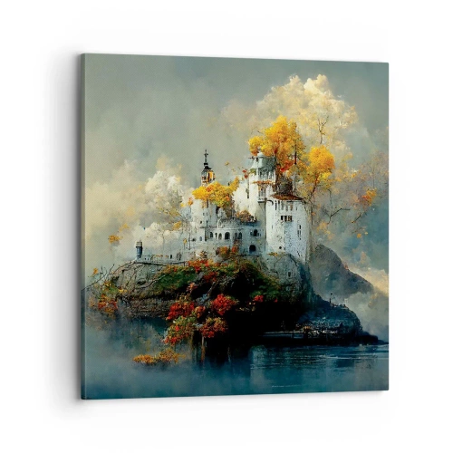 Schilderen op canvas - Het begin van een romantisch verhaal - 70x70 cm