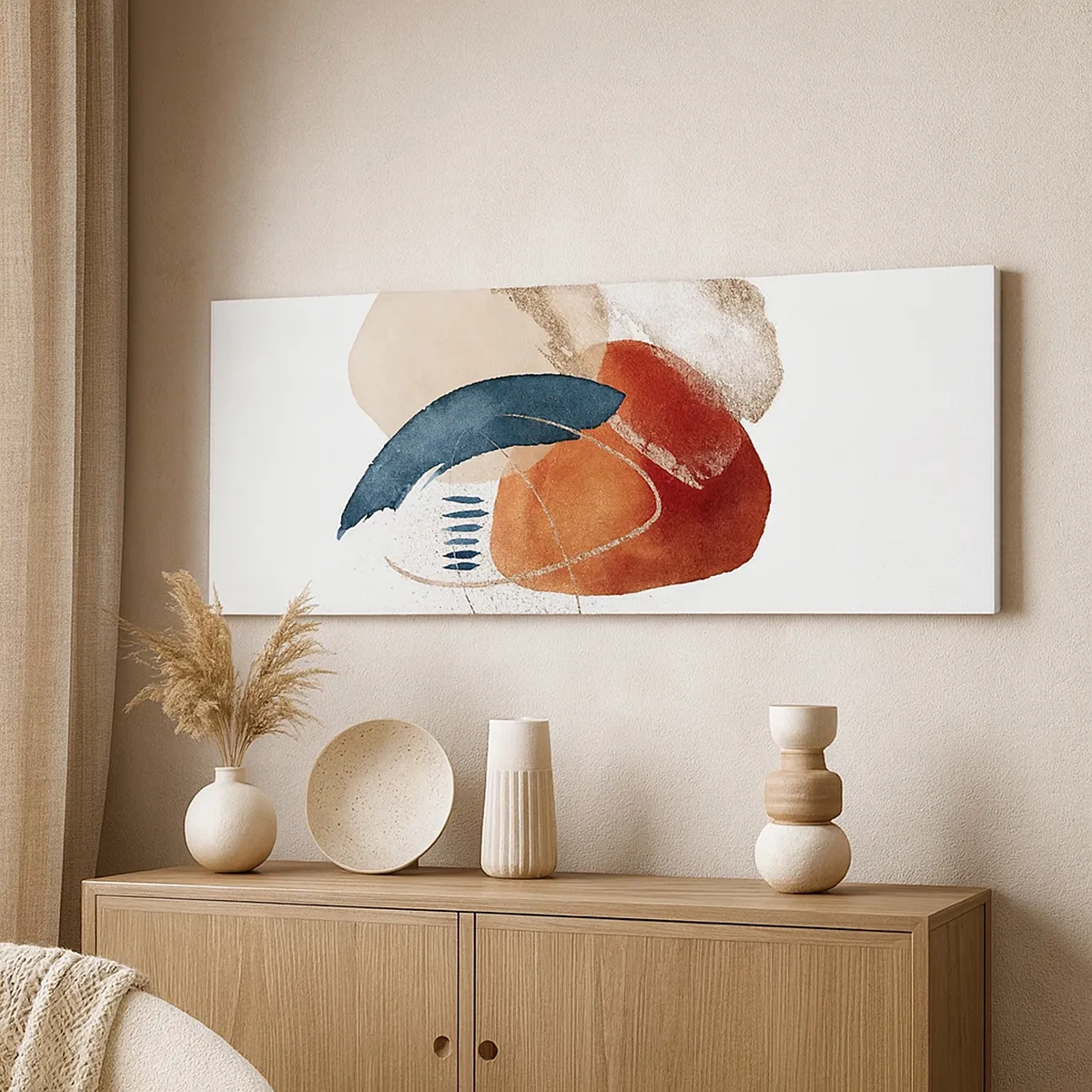 Schilderen op canvas - Ovale compositie - 30x30 cm