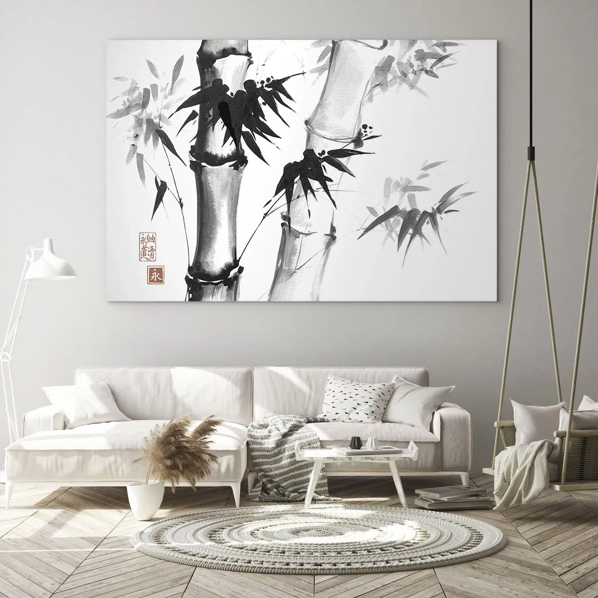 Schilderen op glas - Close-up op het oosten - 100x70 cm