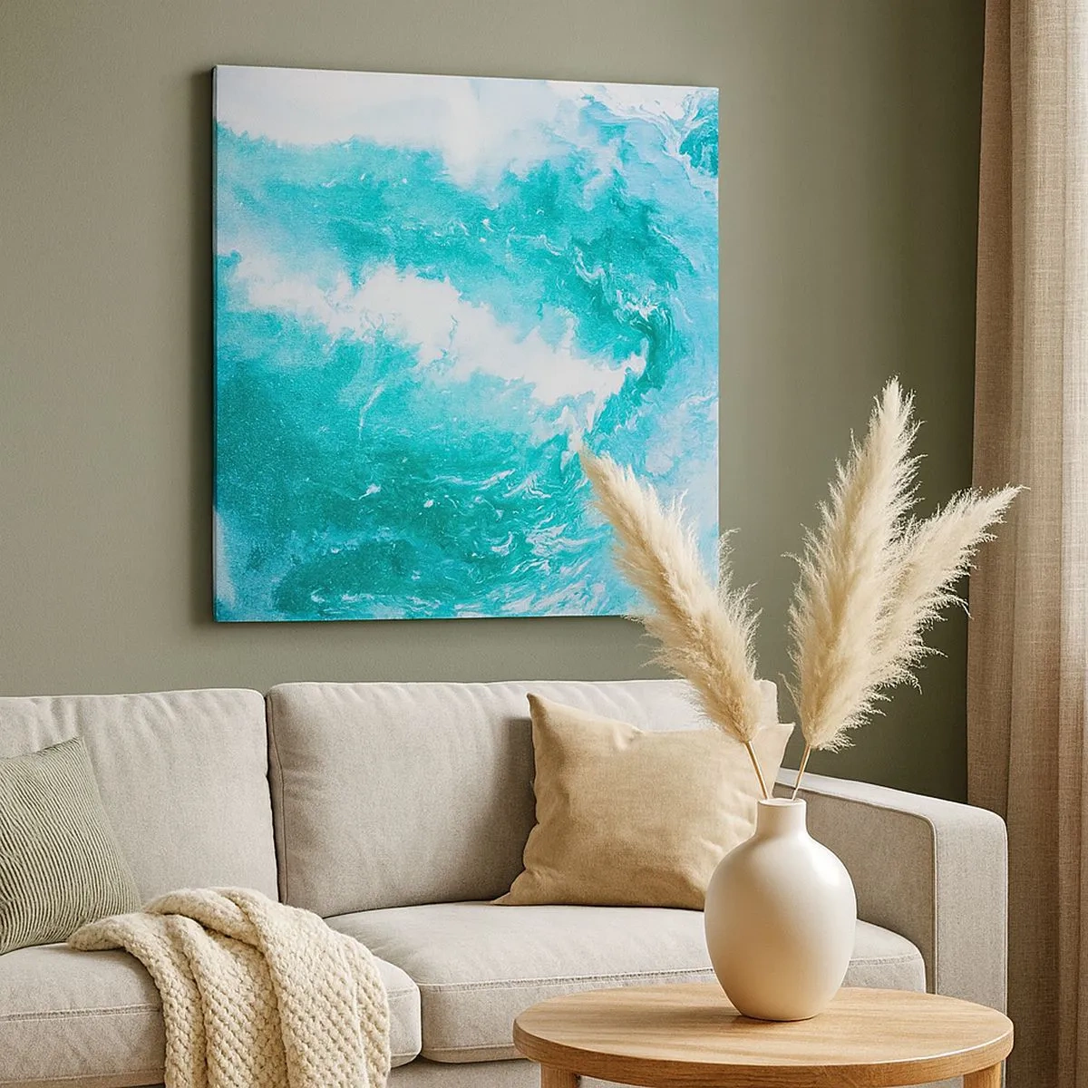 Schilderen op canvas - In de kern van het element - 30x30 cm