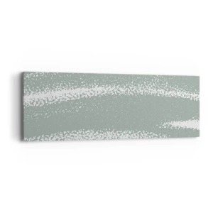 Schilderen op canvas - Abstractie in een winterklimaat - 90x30 cm