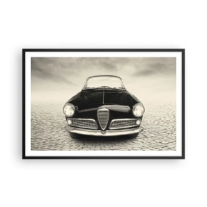 Poster in een zwarte lijst - Je moet gewoon van me houden - 91x61 cm