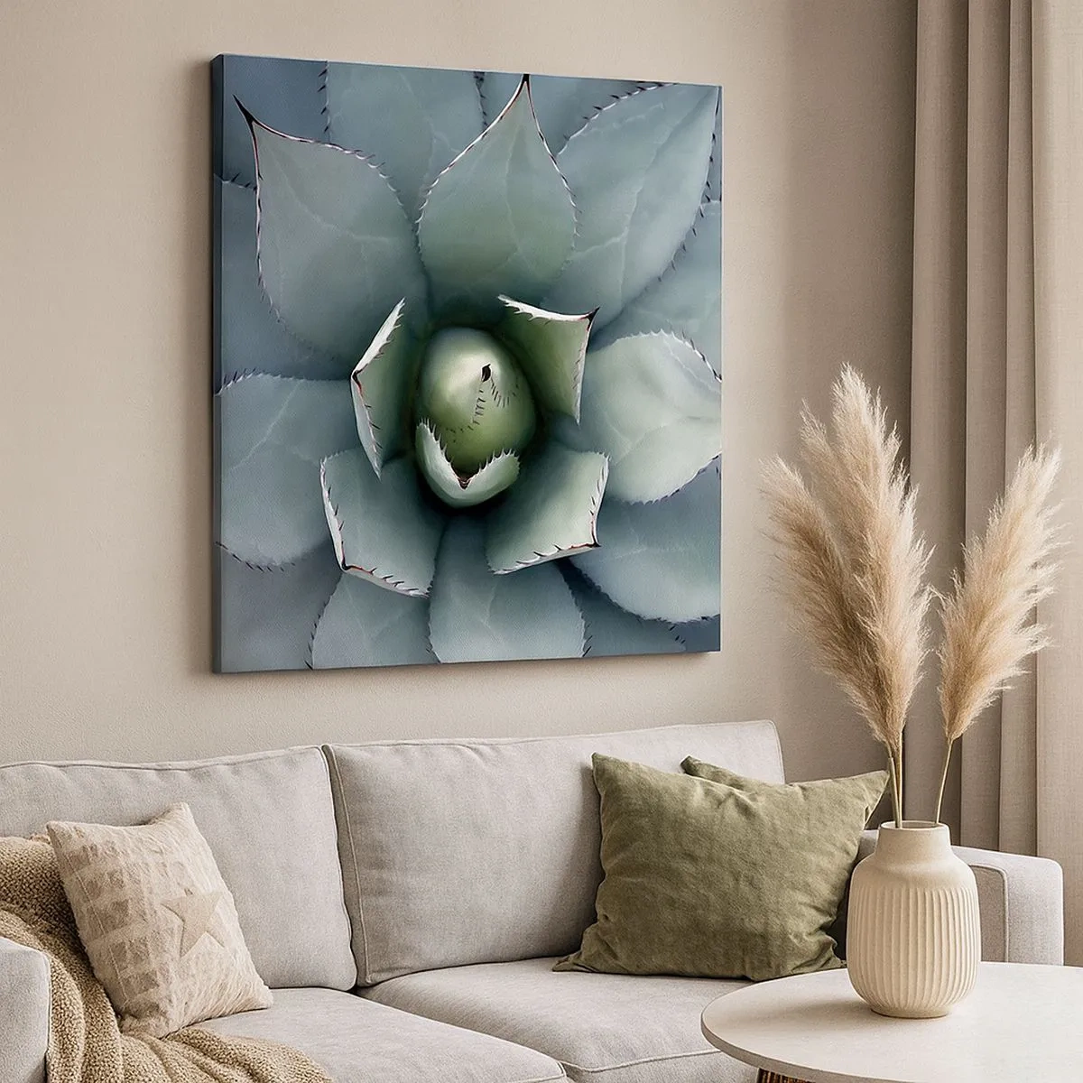 Schilderen op canvas - Het trekt aan en waarschuwt - 30x30 cm