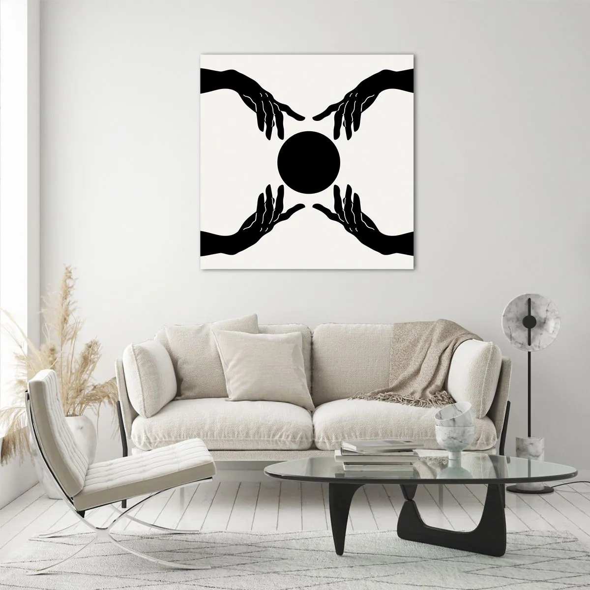 Schilderen op glas - Geheim teken - 50x50 cm