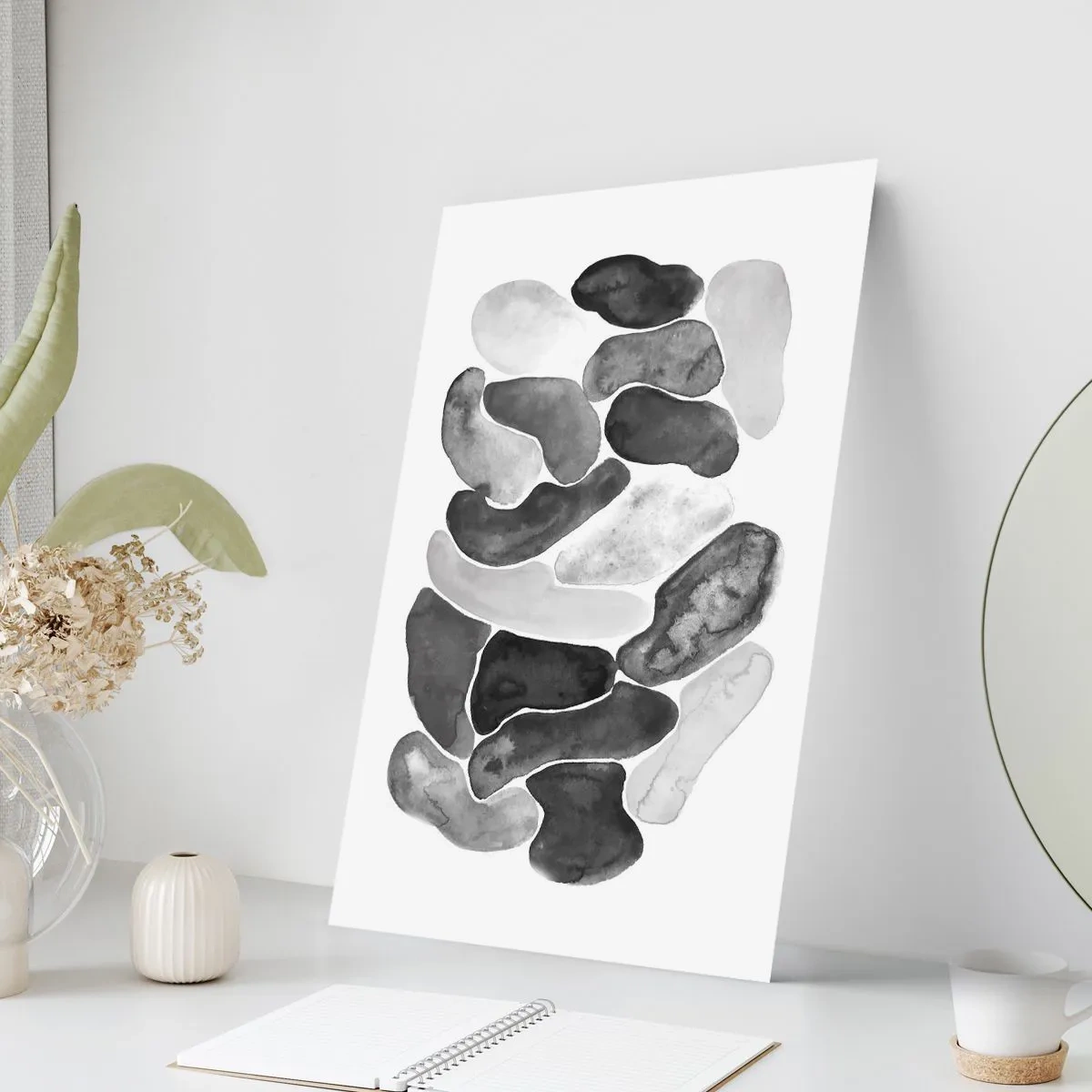 Poster - Rotsachtige abstractie - 50x70 cm