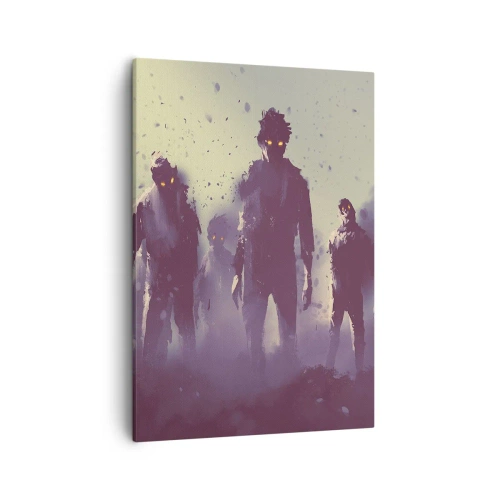 Schilderen op canvas - Wees voorzichtig! Ze komen er aan - 50x70 cm