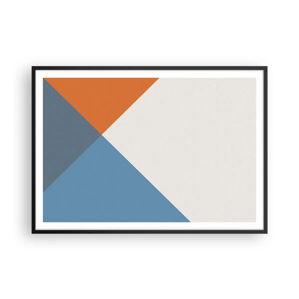 Poster in een zwarte lijst - In een hoekje… - 100x70 cm