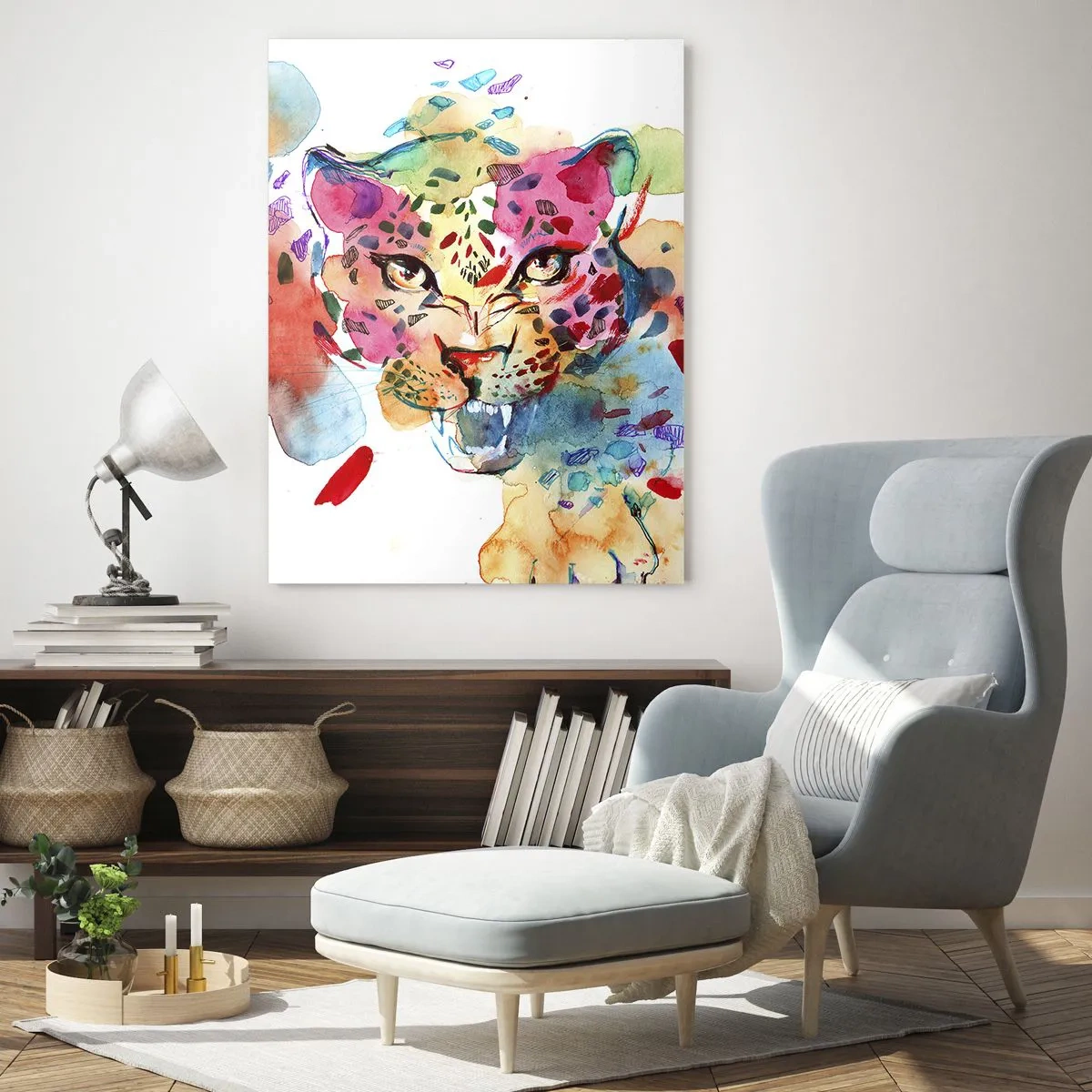 Schilderen op glas - Schoonheid en het beest - 50x70 cm