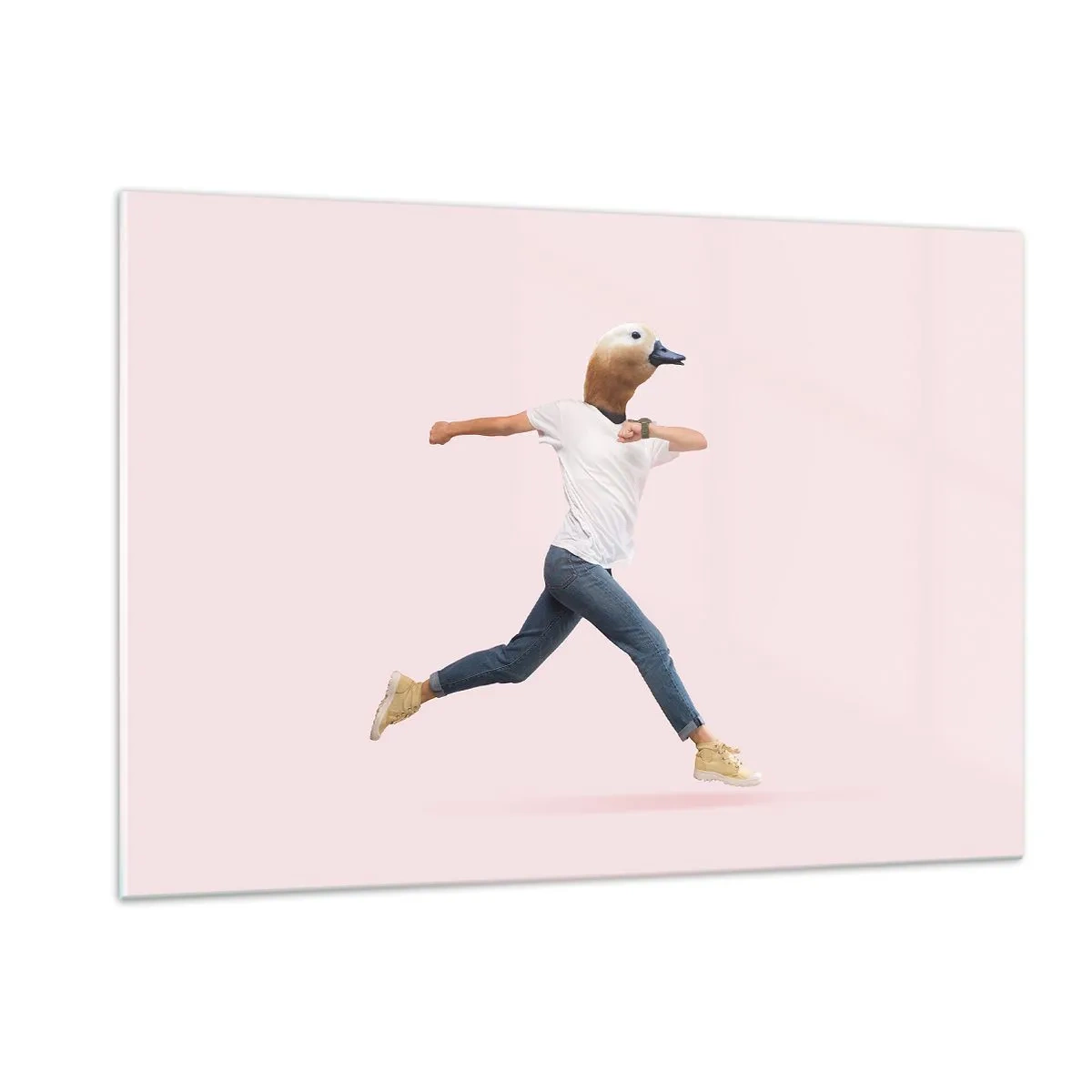 Schilderen op glas - Een snufje absurditeit - 120x80 cm