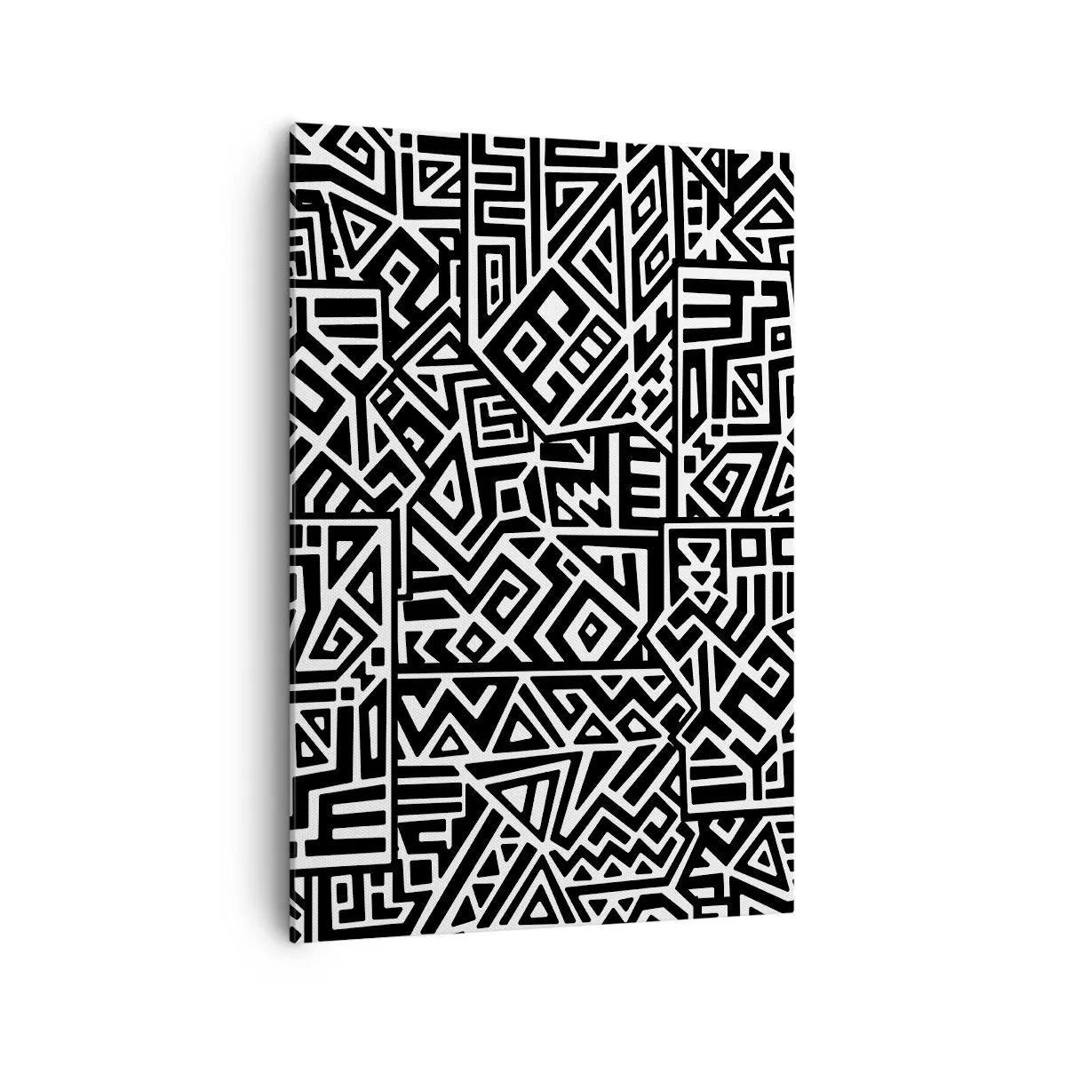 Schilderen op canvas - Pre-Columbiaanse compositie - 70x100 cm