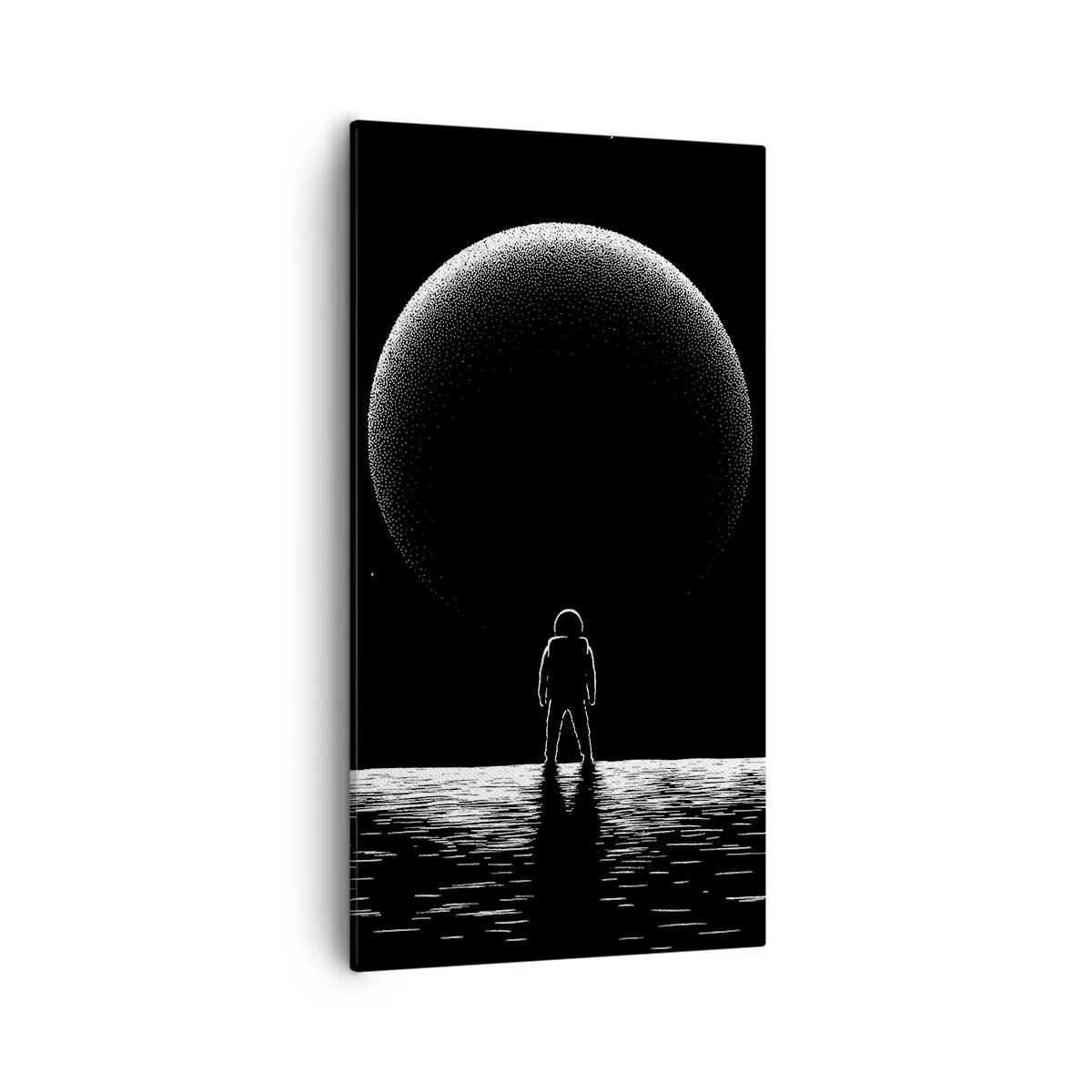 Schilderen op canvas - Oog in oog - 55x100 cm