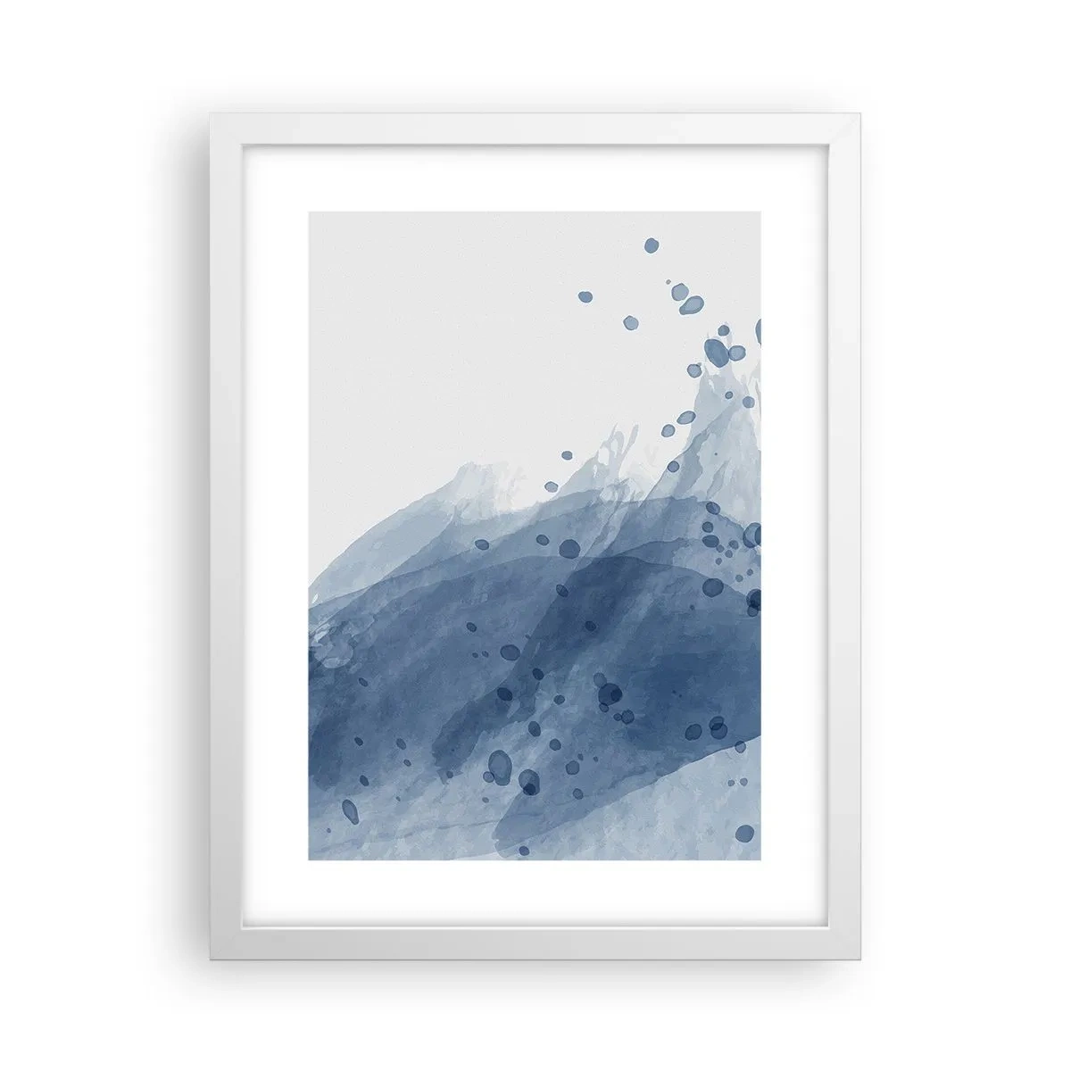 Poster in een witte lijst - Blauwe tule - 30x40 cm