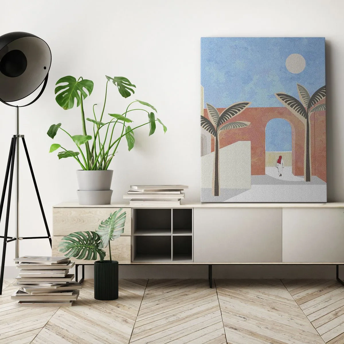 Schilderen op canvas - Arabische dag - 65x120 cm