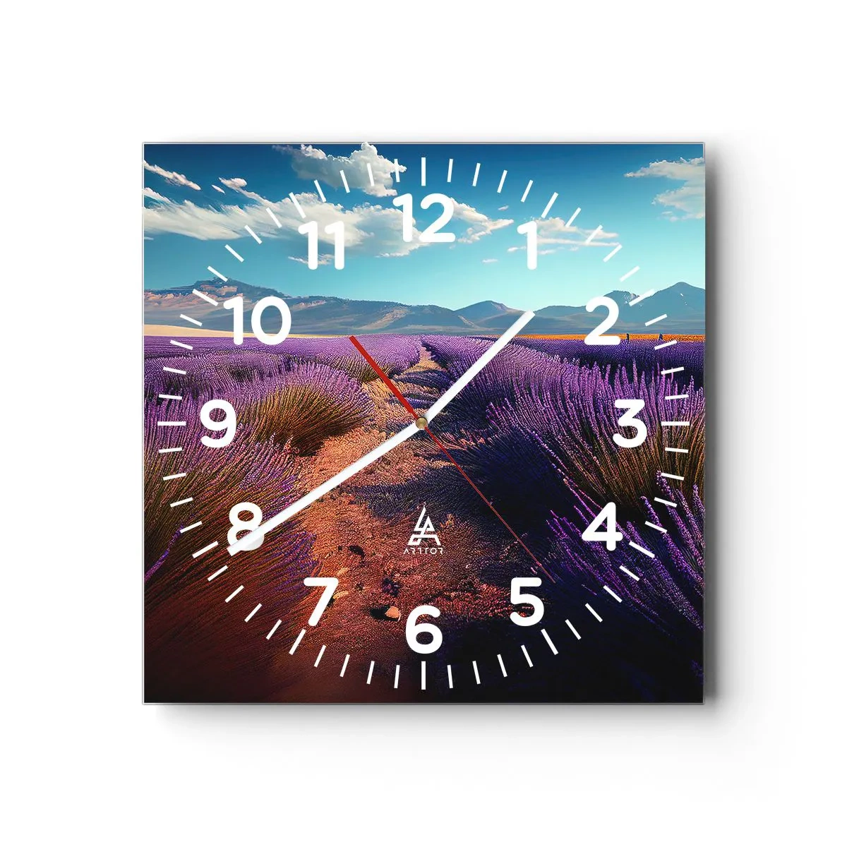 Wandklok - Klok - Geurige velden - 30x30 cm
