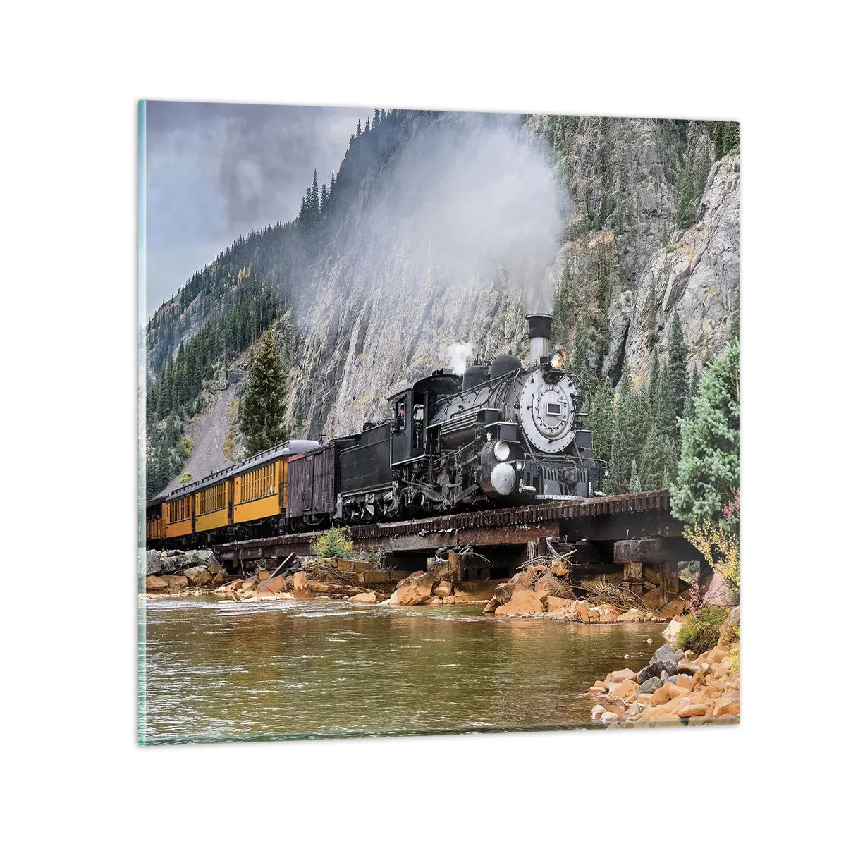 Schilderen op glas - Waar wil je naar toe? Waar naar toe? - 30x30 cm