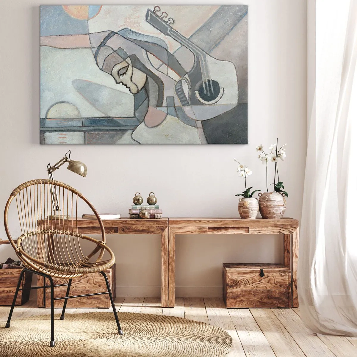 Schilderen op canvas - In de kracht van muziek - 120x80 cm