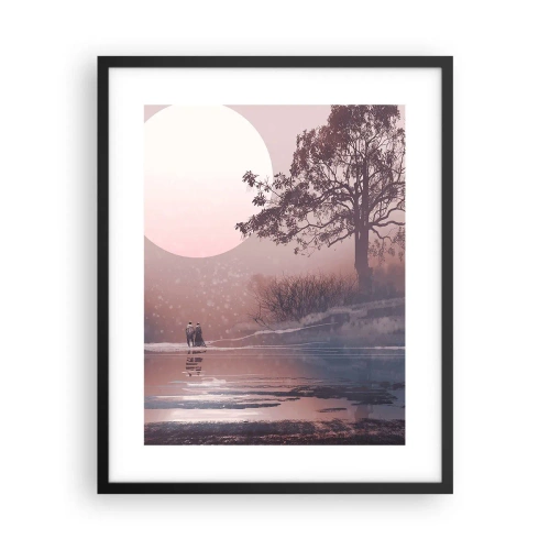 Poster in een zwarte lijst - nacht wonderen - 40x50 cm