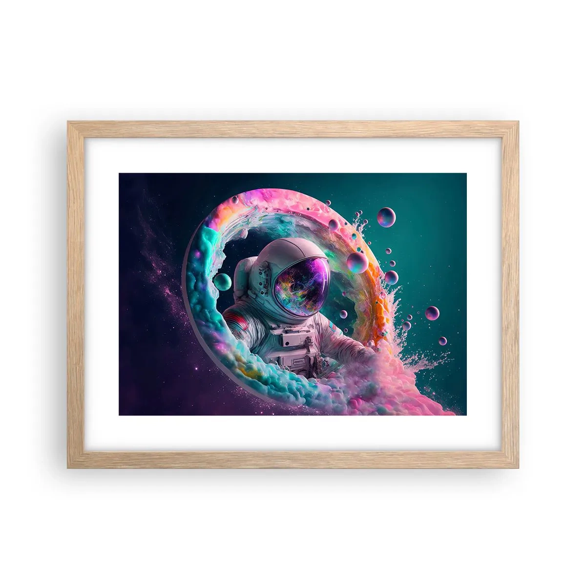 Een poster in een licht eiken lijst - Sterrenpoort - 40x30 cm