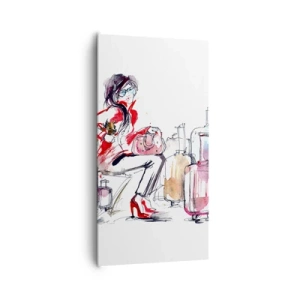 Schilderen op canvas - Laten we gaan zitten voor de reis - 65x120 cm
