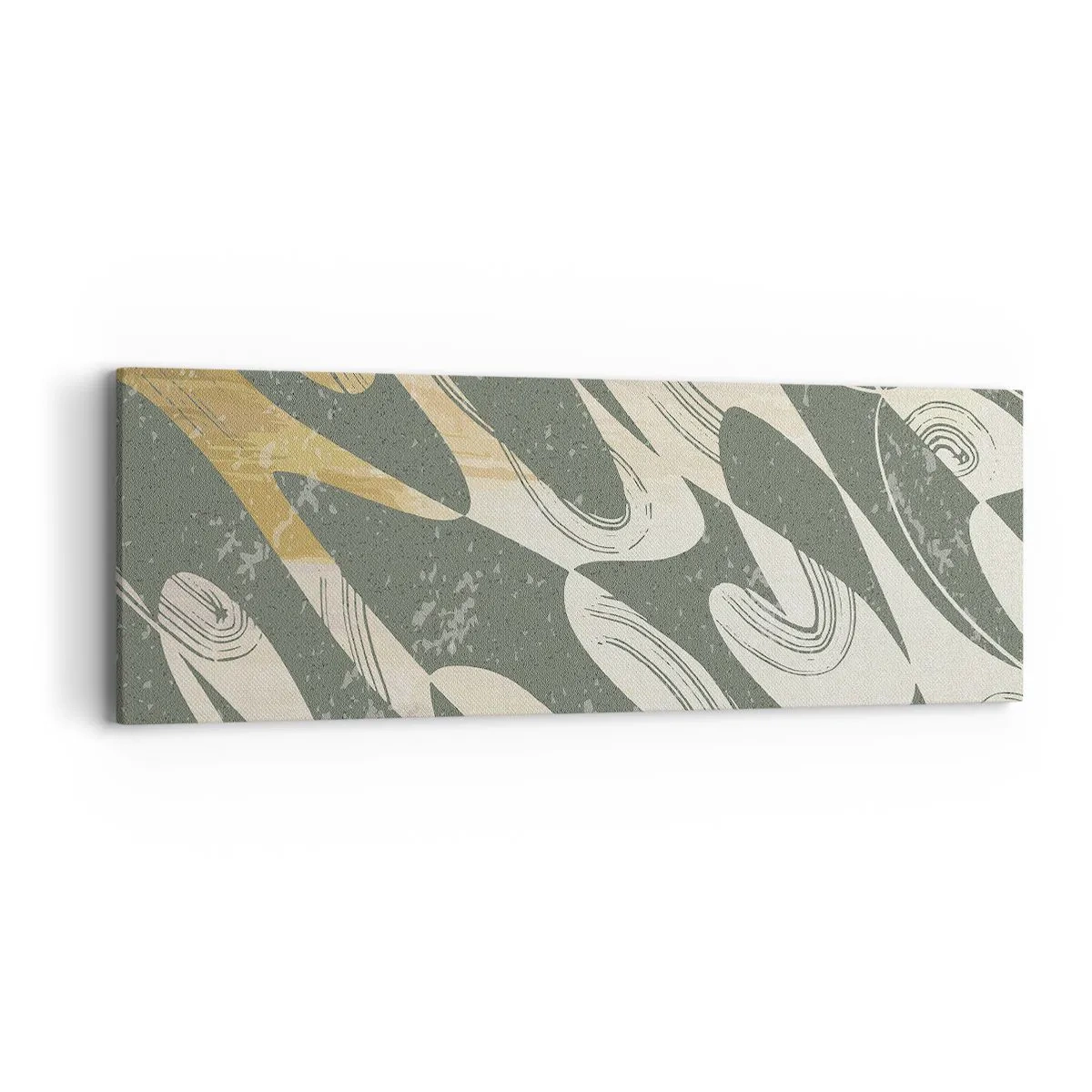 Schilderen op canvas - Ritmische abstractie - 90x30 cm