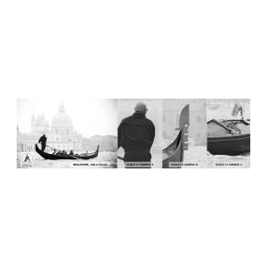 Fotobehang Monster Premium Canvas - Reis naar de bronnen van schoonheid - Venetië, Stad, Architectuur - 100x30 cm
