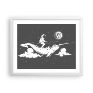 Poster in een witte lijst - Ruimte Ruiter - 50x40 cm
