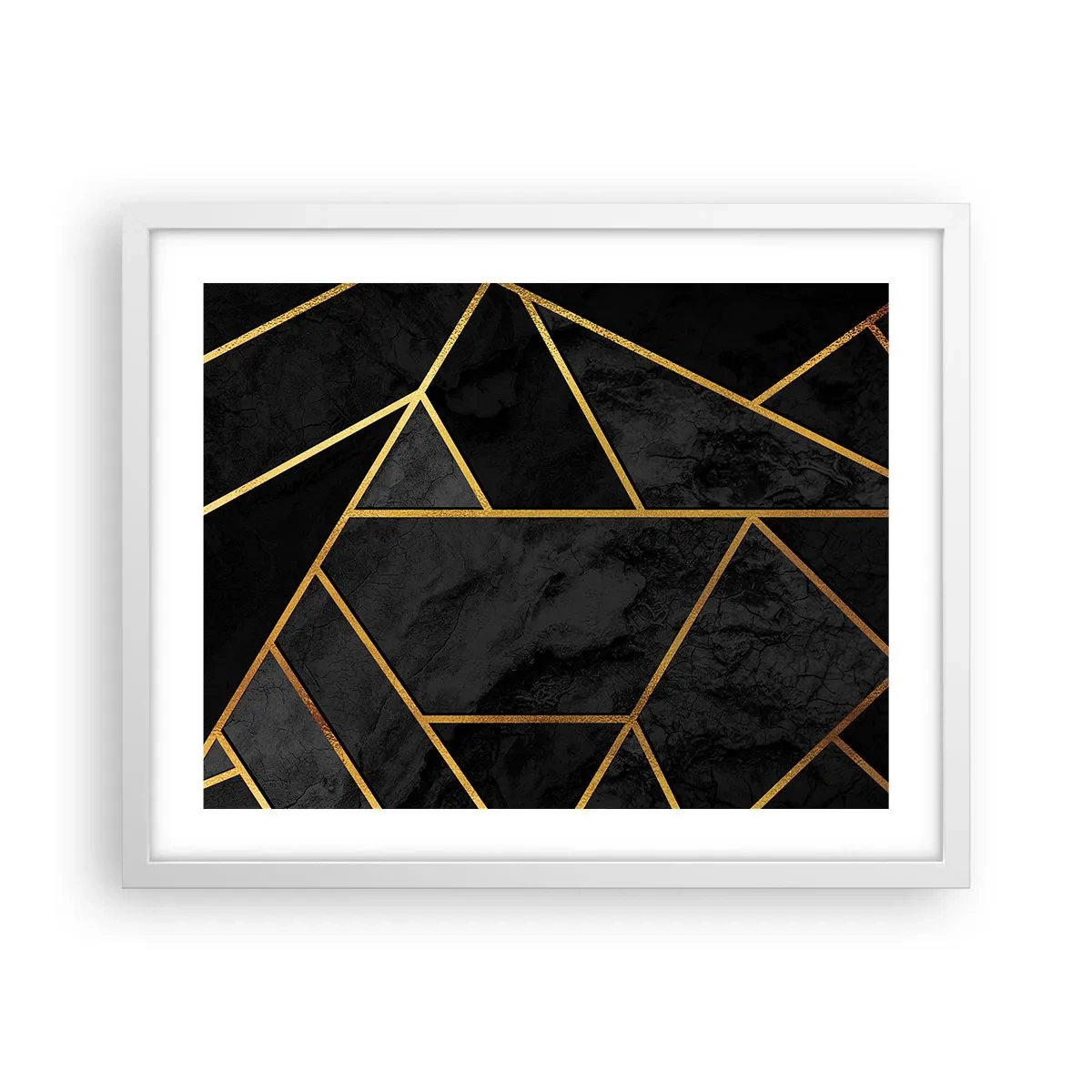 Poster in een witte lijst - Duisternis en glans - 50x40 cm
