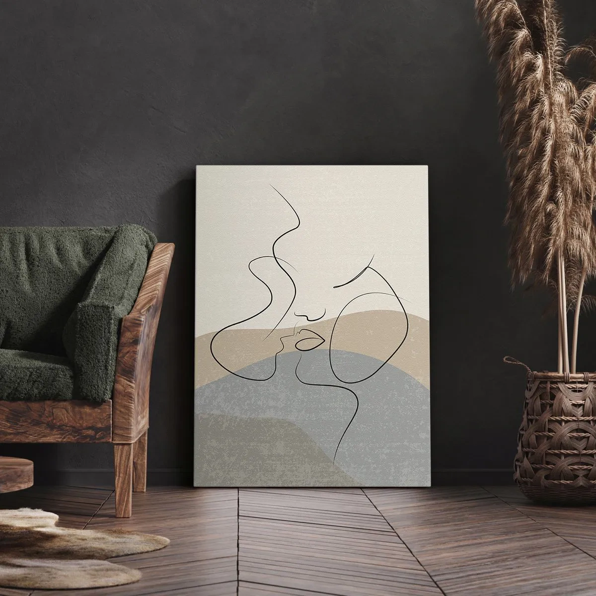 Schilderen op canvas - Als een penseelstreek - 80x120 cm