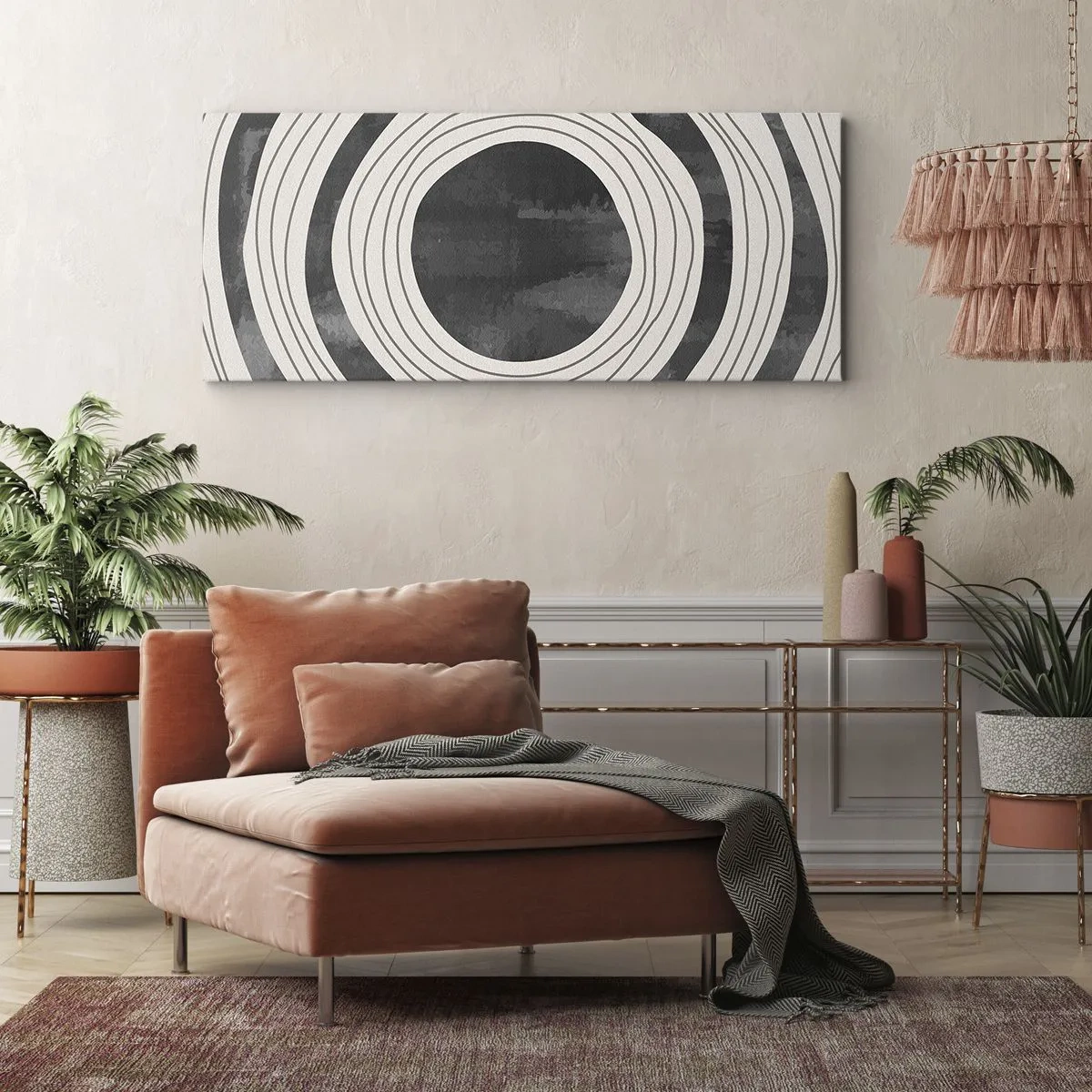 Schilderen op canvas - Precies op het punt - 100x40 cm