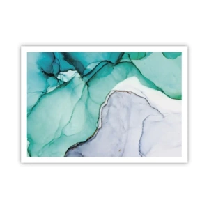 Poster - Een studie in turkoois - 100x70 cm