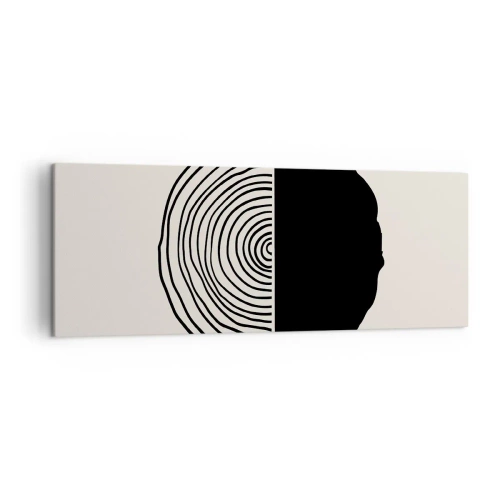 Schilderen op canvas - Half om half - 140x50 cm