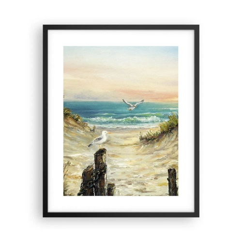 Poster in een zwarte lijst - Windstille afzondering - 40x50 cm