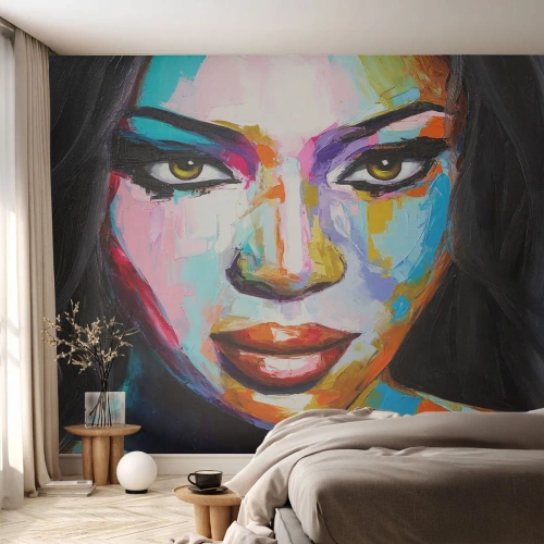 Fotobehang op maat Premium Canvas - Het is onmogelijk om je ogen af 