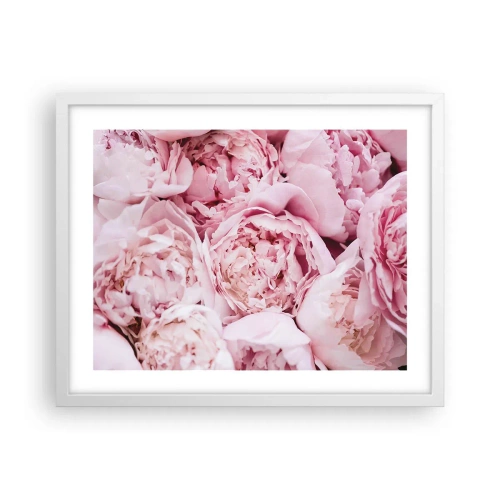 Poster in een witte lijst - Knuffelend en geurig - 50x40 cm