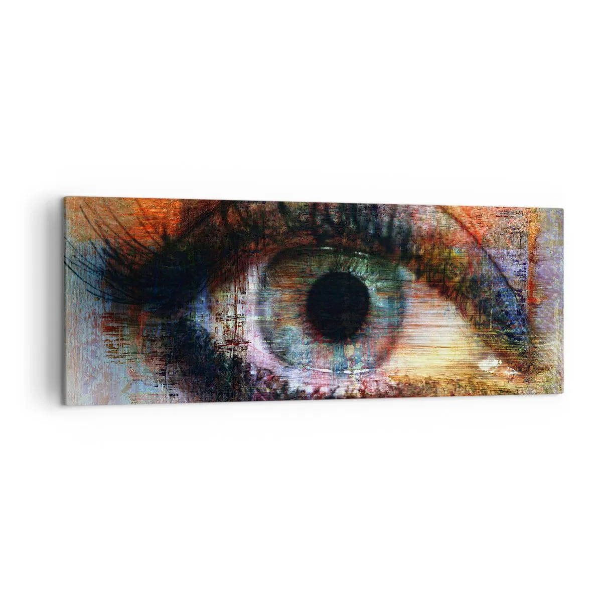 Schilderen op canvas - Je kunt in de ziel kijken - 140x50 cm