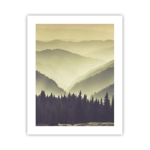 Poster - Achter de zeven bergen... - 40x50 cm