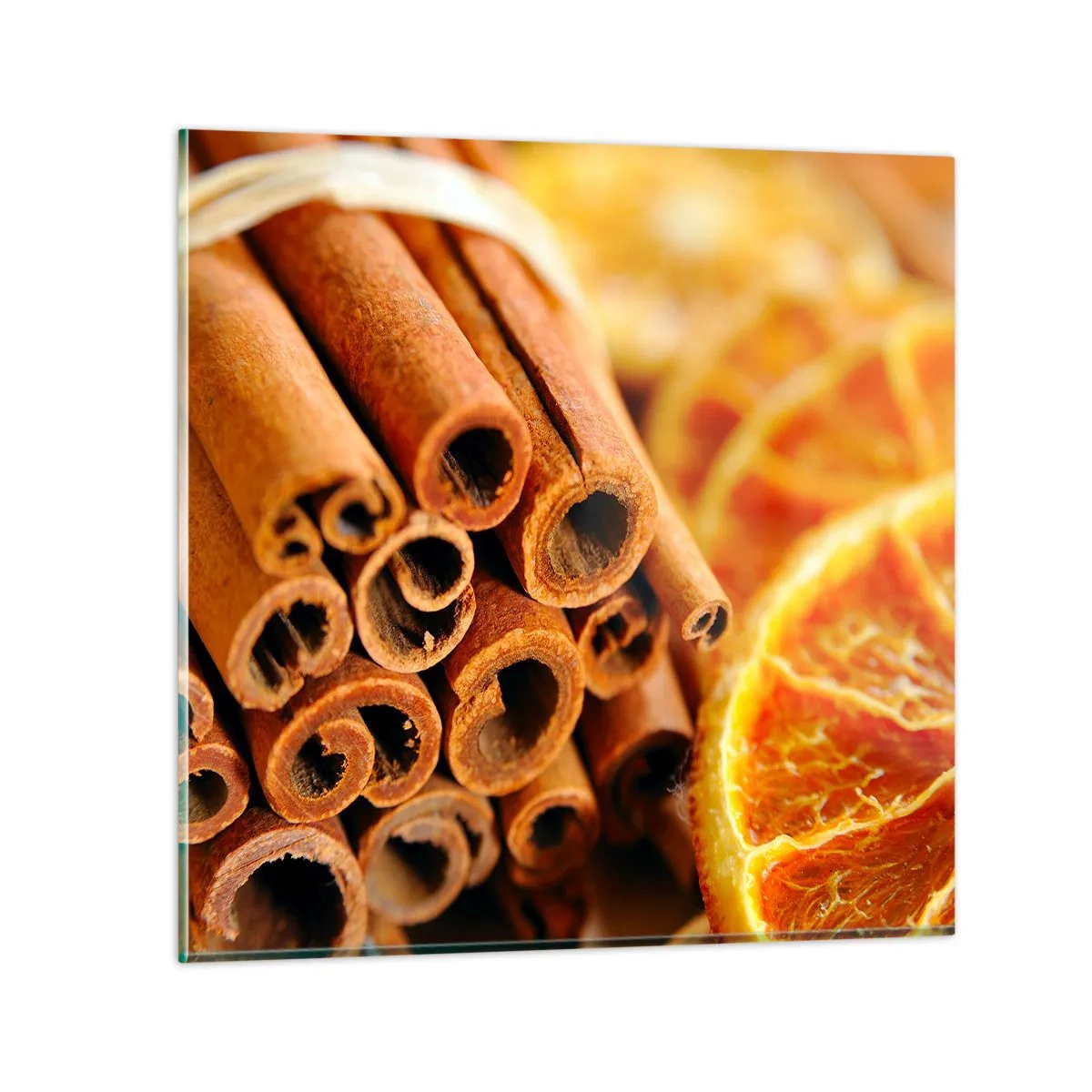 Schilderen op glas - Kun je hun geur ruiken? - 60x60 cm