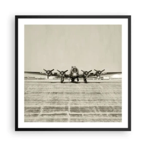 Poster in een zwarte lijst - Zoals altijd klaar - 60x60 cm