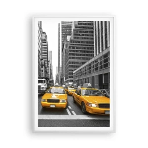 Poster in een witte lijst - Wij geven de stad de kleuren - 70x100 cm