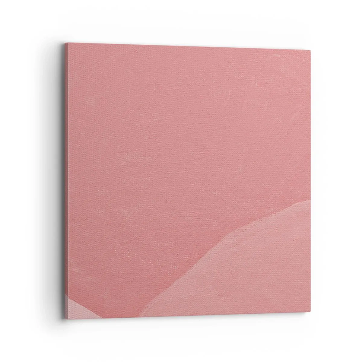 Schilderen op canvas - Organische compositie in roze - 70x70 cm